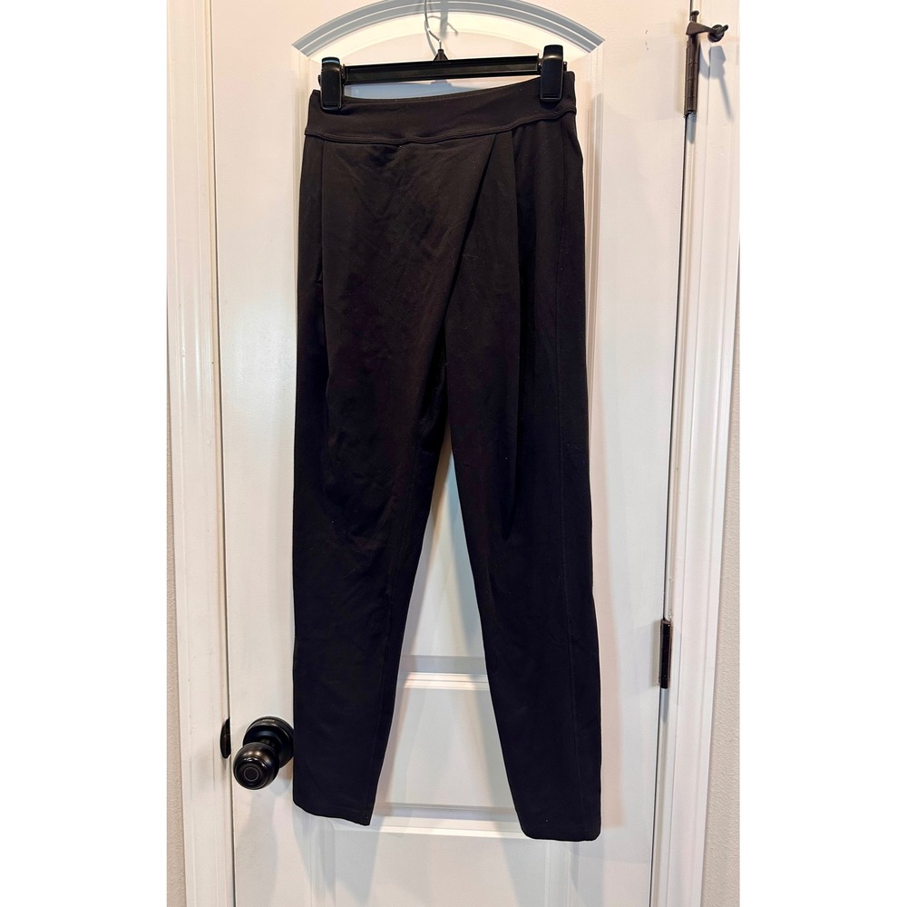 Lululemon Jogger Pants Womens 4 Black Good Tapered Pleated Pocket Activewear